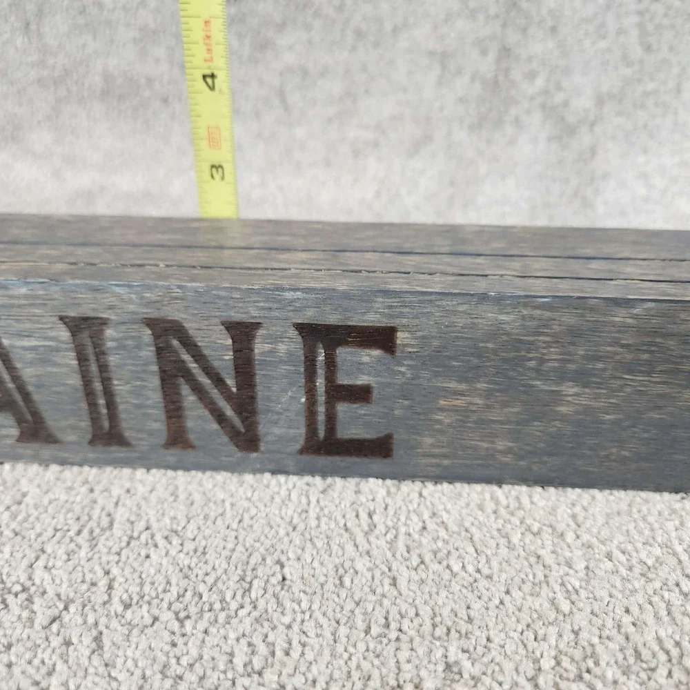 Thirty-One Wall Gallery Maine Wood Ledge Gray Rustic Farmhouse Home Decor 22in